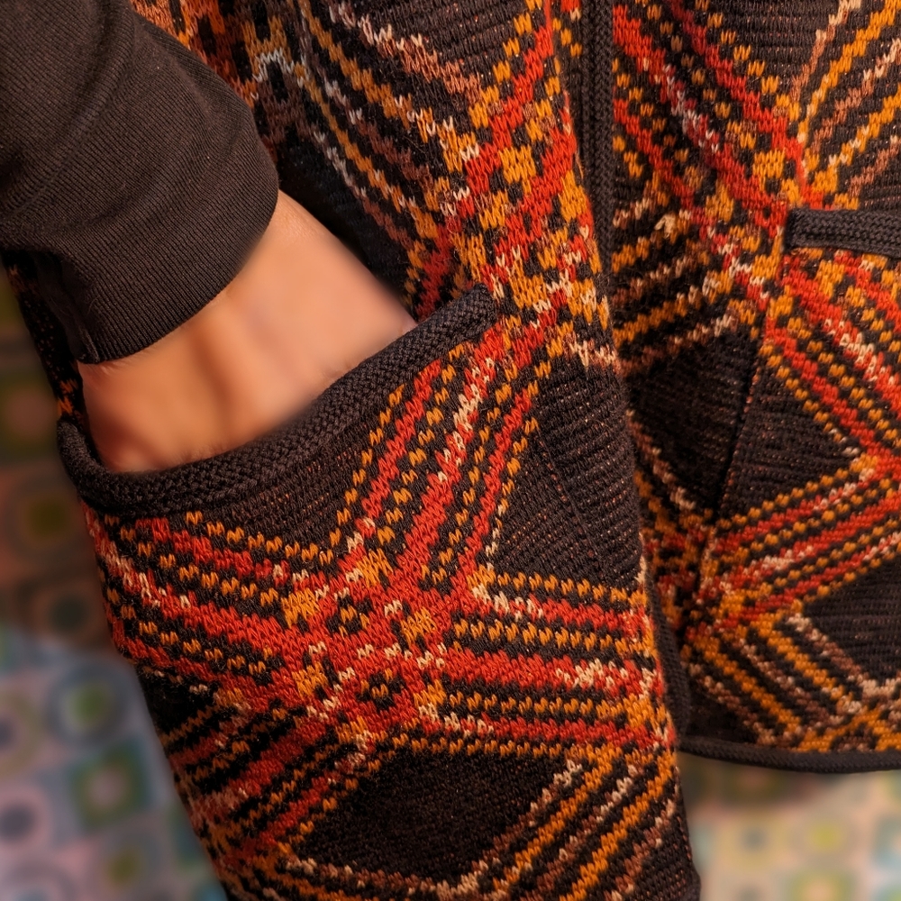 Vintage 70's Ysl Rive Gauche Wool Diagonal Plaid … - image 6